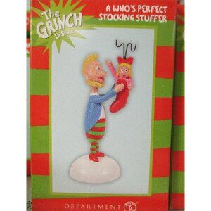 Dept 56 Grinch Village Accessory "A WHO'S PERFECT STOCKING STUFFER" 6007773 NEW